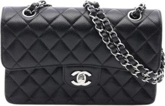 Chanel Pre-owned Vintage Schoudertas - Dames - Vintage Schoudertas - Zwart - ONE Size - Leer - Vintage
