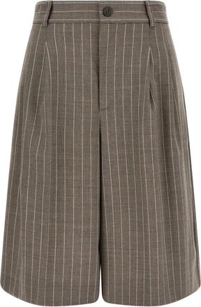 P.A.R.O.S.H. Lassie Bermuda Shorts - Dames - Korte Broeken - Bruin - S - Wol - Korte Broeken