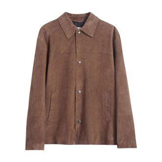 Mauro Grifoni Sovrapponibile in camoscio - - Jackets - Uomo - Marrone - L
