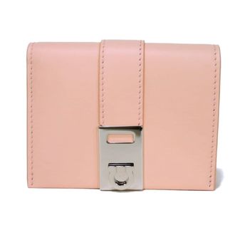 Ferragamo Gancini Leather Wallet (Bi-Fold) (Pre-Owned)