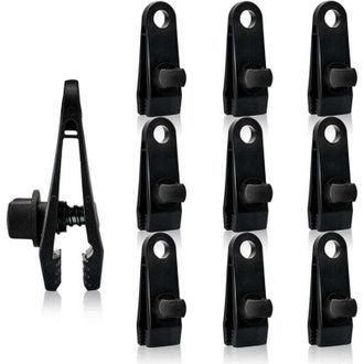 OEM Paquete De 10 Clips Resistentes Para Lonas, Reutilizables, De Pl&aacute;stico, Para Toldos De Lin&oacute;leo, Jard&iacute;n Y Granja