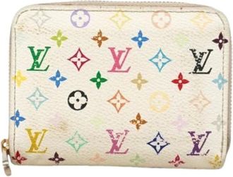 Louis Vuitton Pre-owned Wallets, female, Multicolor, Size: ONE SIZE Pre-owned Vintage Canvas Coin Purse
