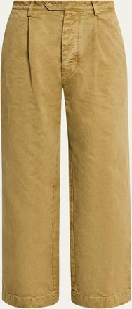 Auralee Mens Beige Finx Chino Pants