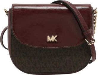 Michael Kors Pre-owned Cross Body Bags, female, Red, Size: ONE SIZE Pre-owned Coated Canvas Crossbody Bag