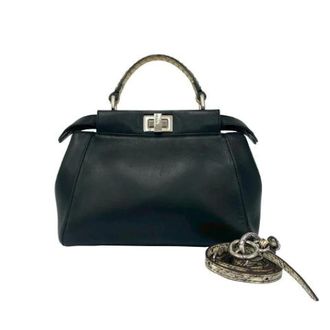 Fendi Pre-owned Leren Handtas - Dames - Pre-owned - Zwart - Maat: ONE Size Leer