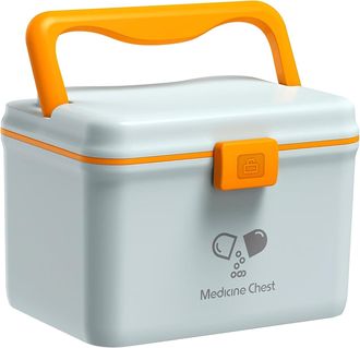 OEM Botiqu&iacute;n De 4,8 L, Port&aacute;til De Dos Capas Con Asa De Transporte, Botiqu&iacute;n De Primeros Auxilios, Caja De Almacenamiento De Medicamentos, Azul