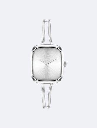 Calvin Klein Womens Brushed Dial Bangle Watch - Metallic - OS