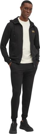 Emporio Armani Training Set 8Npv 63 - Heren - Trainingspakken - Zwart - 3XL - Katoen - Fitness