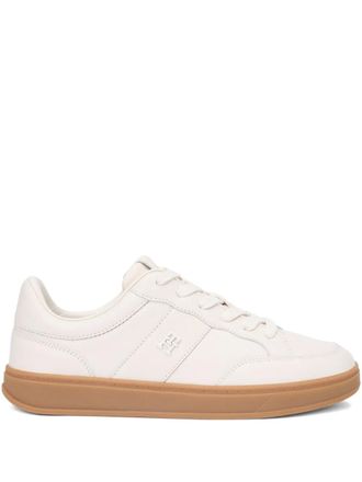 Tommy Hilfiger logo-deital low-up sneakers - women - Nappa Leather/Nappa Leather/Rubber - 40 - Neutrals