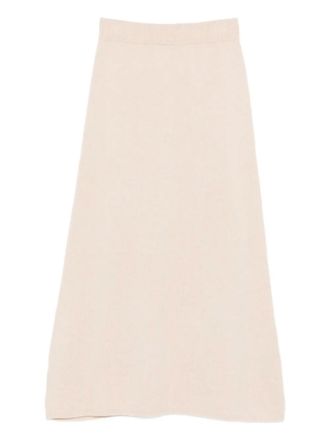 Peuterey knitted wool midi skirt - Beige