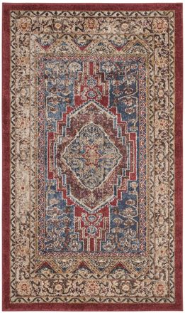 Safavieh Alfombra azul/marr&oacute;n 122 x 183 cm
