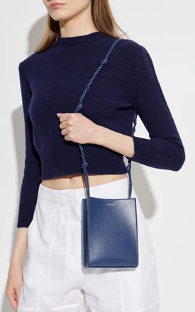Jil Sander Tangle Small Shoulder Bag, Womens, Navy Blue