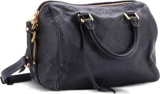 Louis Vuitton Borsa a spalla Speedy Bandouliere 25 in pelle Empreinte con monogramma - Nero