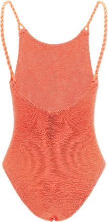Hunza G Camille One-Piece Swimsuit - coral