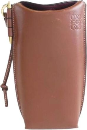 Loewe Pre-owned Cross Body Bags, female, Brown, Size: ONE SIZE Pre-owned Shoulder Bag