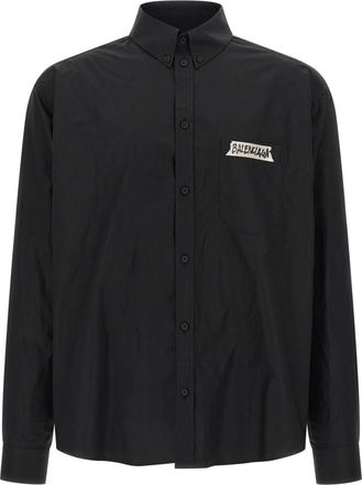 Balenciaga Black Masking Tape Shirt
