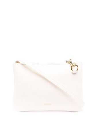 Jil Sander Leren crossbodytas - Beige