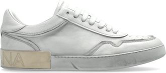 Dolce & Gabbana Sportschoenen met een vintage effect - Heren - Sneakers - Wit - 45 EU - Leer - Schoenen