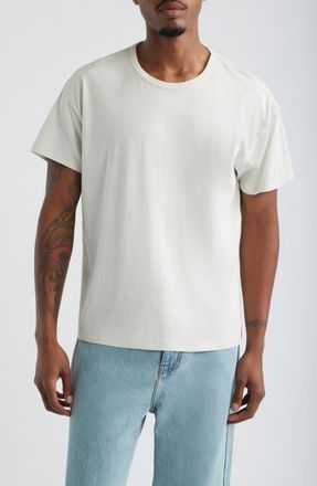 Elwood Crop Cotton T-Shirt in Vintage White at Nordstrom, Size Xx-Large