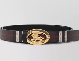 Burberry reversible check belt