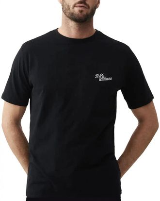 R.M. Williams Mens Byron T-Shirt (UK, Alpha, XL, Regular, Regular, Black)
