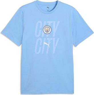 Puma T-shirt Manchester City ftblCulture da uomo, Accessori, Blu, 3XL
