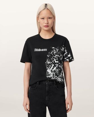 AllSaints Cotton Zaya Oversized Boyfriend T-Shirt, Size: XS