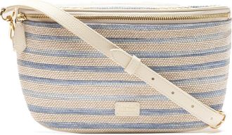 Frances Valentine Billie Raffia Sling Bag in Blue/Multi at Nordstrom