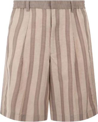 Giorgio Armani Casual Shorts - Heren - Korte Broeken - Beige - M - Korte Broeken