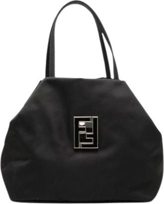 Fendi Pre-owned Vintage Tote Bag - Dames - Vintage Shopper - Zwart - ONE Size - Leer - Vintage