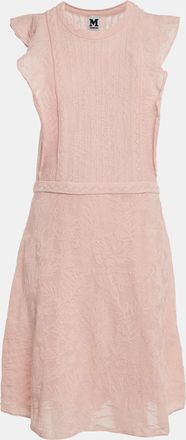 M Missoni Pink Patterned Knit Midi Dress