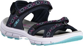 F.lli Campagnolo Sandale CMP ALMAAK WMN HIKING SANDAL, Damen, Gr. 36, blau (navy, t&uuml;rkis), Synthetik, Textil, gemustert, Schuhe Sandale, mit Klettverschluss