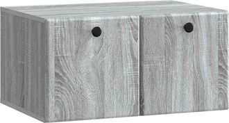 vidaXL Mueble De Tv De Pared 59,5 X 41 X 30 Cm Sonoma Gris Vidaxl