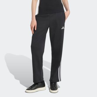 adidas Sporthose ADIDAS SPORTSWEAR W HOL FL PT, Damen, Gr. XL, N-Gr, schwarz (schwarz, silber metallic), Obermaterial: 55% Baumwolle, 36% Polyester, 9% Visko