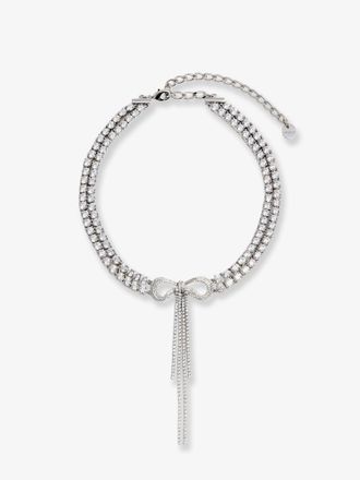 Self Portrait Choker Double Crystal Bow - SELF PORTRAIT - gender_Woman