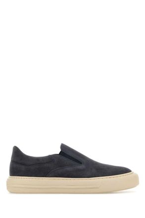Hogan Navy Blue Suede Loafers