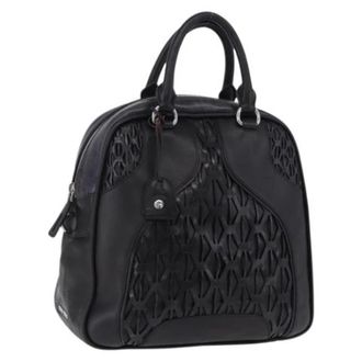 Miu Miu Pre-owned Hand Bag - Dames - Vintage Handtas - Zwart - ONE Size - Leer - Vintage