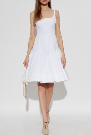 Jacquemus Cotton Dress Agave, Womens, White