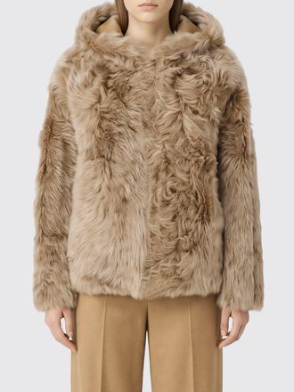 Yves Salomon Cropped Lambskin Jacket with Hood