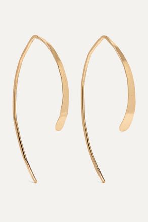 Melissa Joy Manning Orecchini In Oro 14 Carati Wishbone