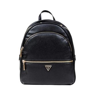 Guess Women Rucksack Bag Black with Zip - female - Guess - Backpacks - Black - ONE SIZE - Bags