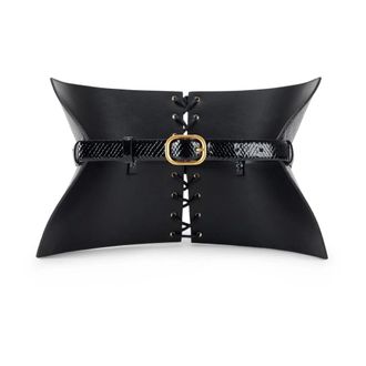 Elisabetta Franchi Dames, Accessoires, Zwart, Maat: 2XL Leer