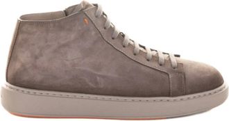 Santoni Vetersluiting Zip Boots - Heren - Sneakers - Bruin - 41 EU - Leer - Schoenen