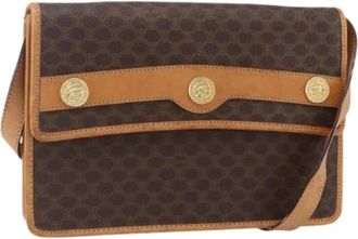 Celine Pre-owned Cross Body Bags, female, Brown, Size: ONE SIZE Pre-owned Canvas Cross Body Bag