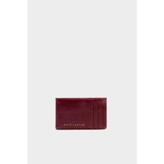 Katie Loxton Laila Patent Crackle Card Holder in Red at Nordstrom