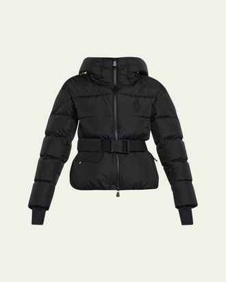 Moncler Bouquetin Hooded Down Ski Jacket