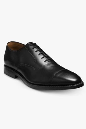 Allen Edmonds Mens Park Avenue Cap-Toe Oxford Dress Shoe In Black Leather
