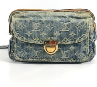 Louis Vuitton Monogram Denim Blue Monogram Monogram Denim Sling Bag (Pre-Owned)