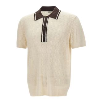 Paolo Pecora Polo Shirts, male, White, Size: XL Paolo Pecora T-shirts and Polos White