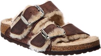 Birkenstock Arizona Big Buckle Shearling Leather Sandal